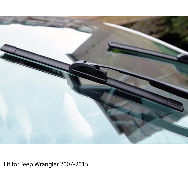 1 Set Karet Wiper Depan Mobil Untuk Jeep Wrangler JR 2015-2007