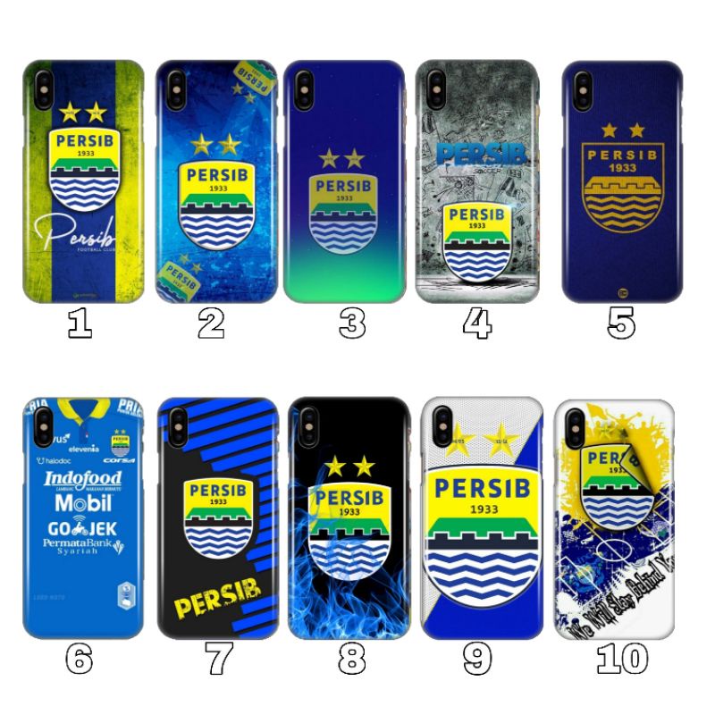 Case custom persib for iphone x xr, samsung m12,  realme 8 7i 7 6 6 pro,  vivo y21 y20 y17 y12s, sam