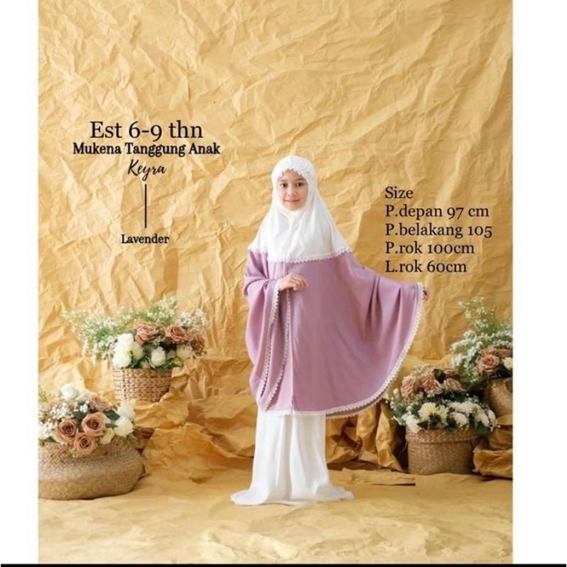 MUKENA KEYRA ANAK//MUKENA ANAK//MUKENA ANAK PREMIUM//MUKENA RAYON