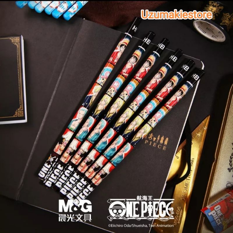 

Alat Tulis Pensil Karakter Pencil Anime One Piece Luffy Zoro Choper Sanji