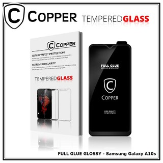 Samsung Galaxy A10s - COPPER Tempered Glass Full Glue Premium  Glossy