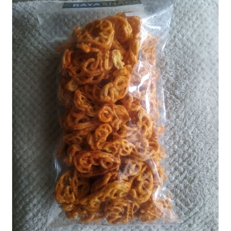 

Raya snack- Krupuk Kriwel pedas 200gram