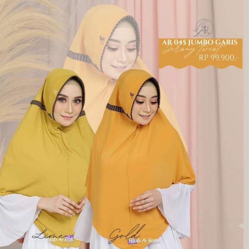 HIJAB ARRAFI AR 045 JUMBO GARIS