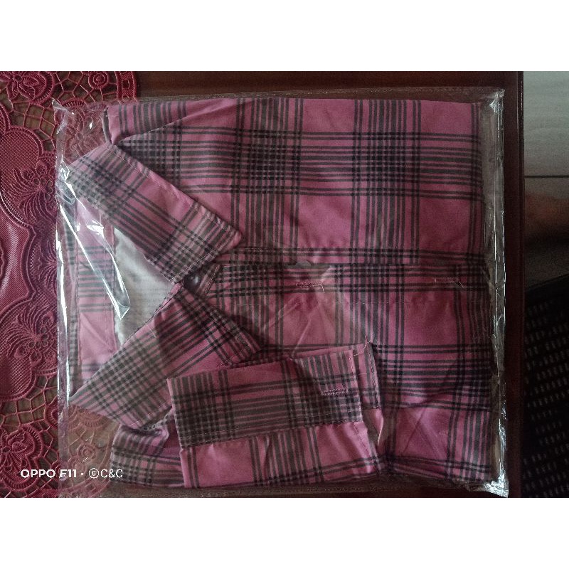 C&C OVERSIZE KEMEJA OSLIN | Kemeja Oversize Wanita - Kemeja Korea-Pink