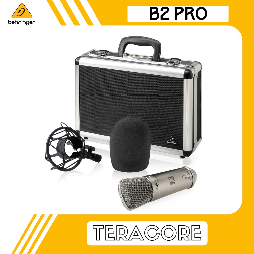 Behringer B2 Pro B2Pro B2-Pro Mic Professional Gold-Sputtered Large Dual Diaphragm Studio Condenser