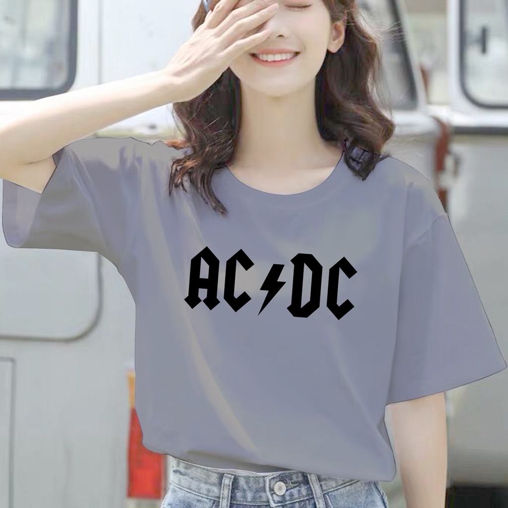 CALVIERO SHOP - BAJU KAOS ATASAN WANITA PRINT ACDC