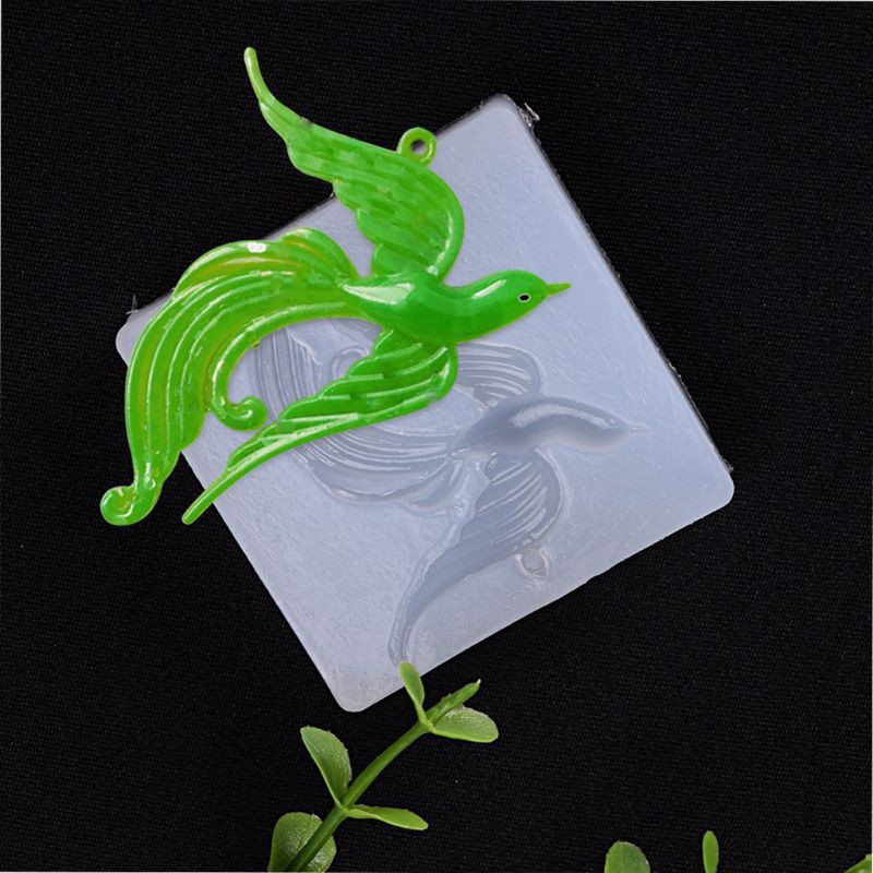 Glitter Beatuy Bird Phoenix Pendant Jewelry Silicone Mold DIY Craft Tool Jewelry Making