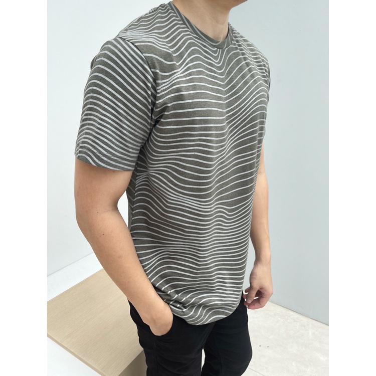 Kadaka MT-0124 Tshirt Kaos Pria Motif Garis