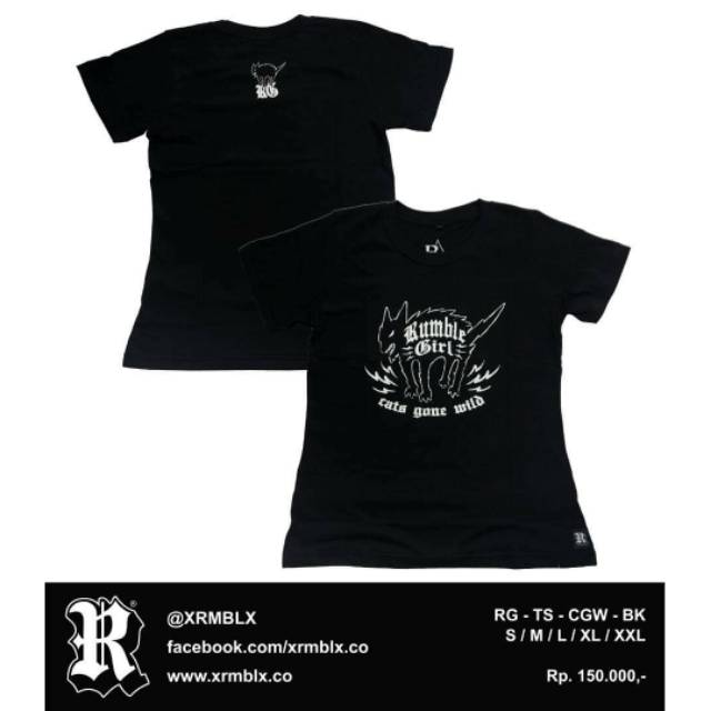 KAOS RUMBLE GIRL TS CGW BK RD