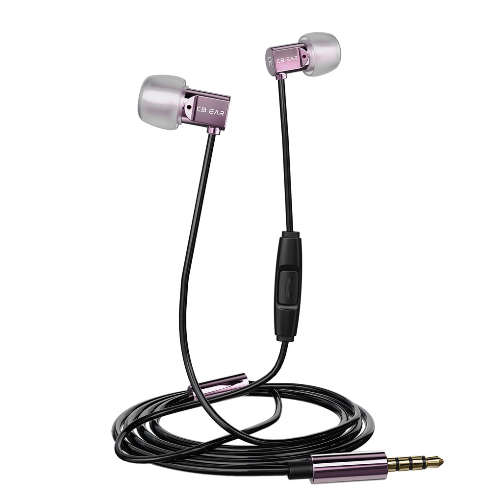 Kbear Earphone In Ear Komposit Diafragma 6mm Dengan Kabel Jack 3.5mm Untuk Olahraga