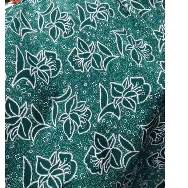 Modern.. Bahan Kain Batik PKK Nasional 300 cm Warna Hijau Seragam Batik Ibu Ibu PKK Nasional Hijau C