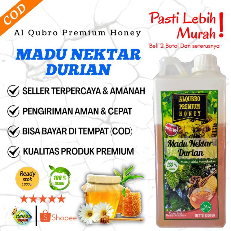 

Madu Murni Asli Al Qubro AlQubro Madu Nektar Durian 1000gr