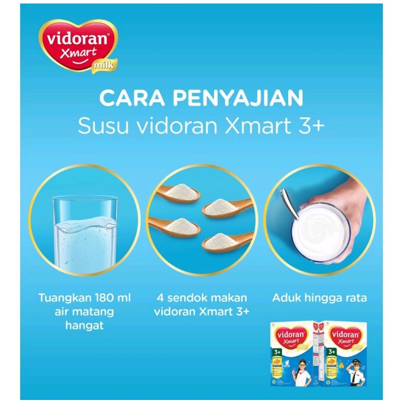 Vidoran Xmart 3+ Vanila/Madu 725g