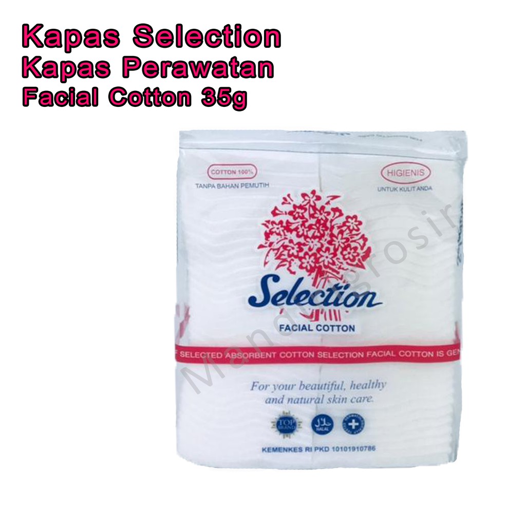 Perawatan wajah * Facial Cotton * Kapas Selection * 35g