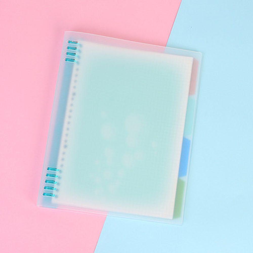 [Elegan] Loose Leaf Notebook Cover Plastik Kreativitas Notebook Refill Case A4 A5 B5 Transparan Loose-Leaf Frosted Binder Notebook Cover