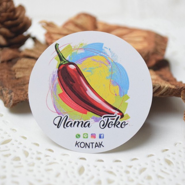 

STIKER LABEL A3 BAHAN VINIL A3 (produk kemasan minuman makanan frozen food)