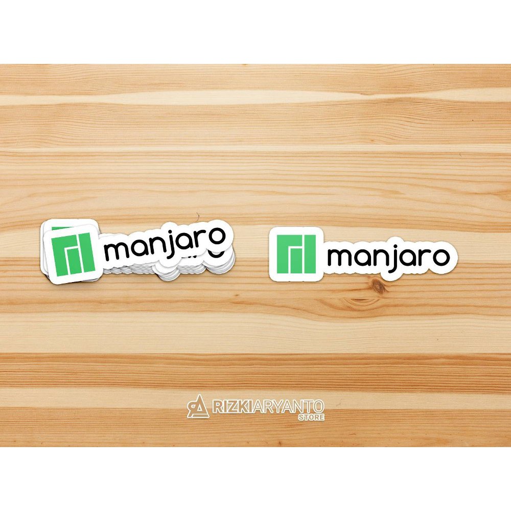 Sticker - Stiker Logo Manjaro Linux untuk PC Laptop HP dll