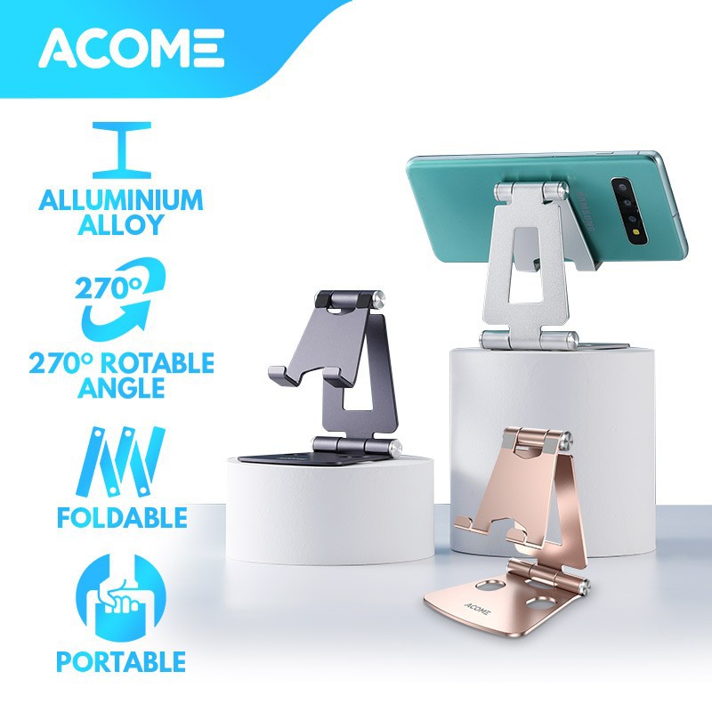 ACOME Phone Holder Tablet iPad iPhone Android Still Alluminium Alloy