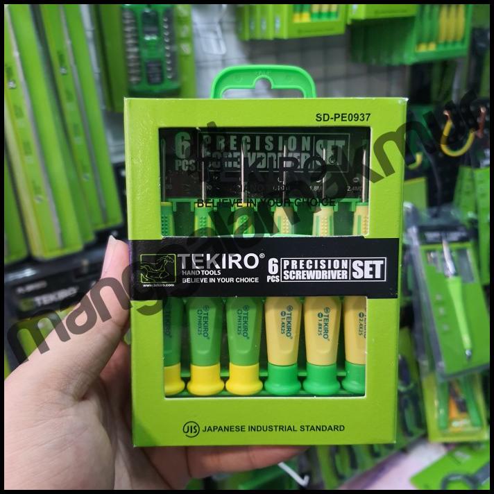 Tekiro Obeng Jam Tangan / Kaca Mata Super Presisi Set 6 Pcs