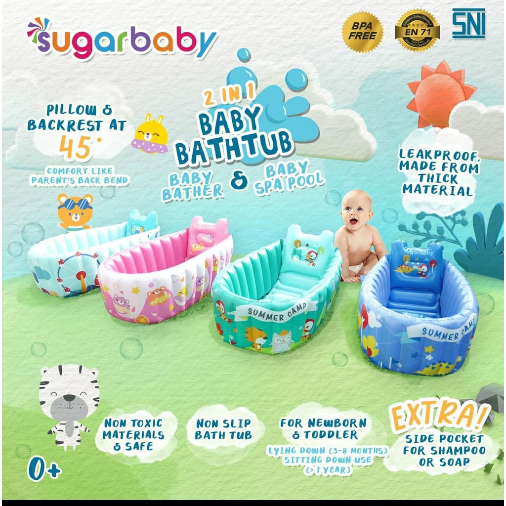 SUGARBABY Inflatable Baby Bathtub - Tempat Mandi Baby Balon