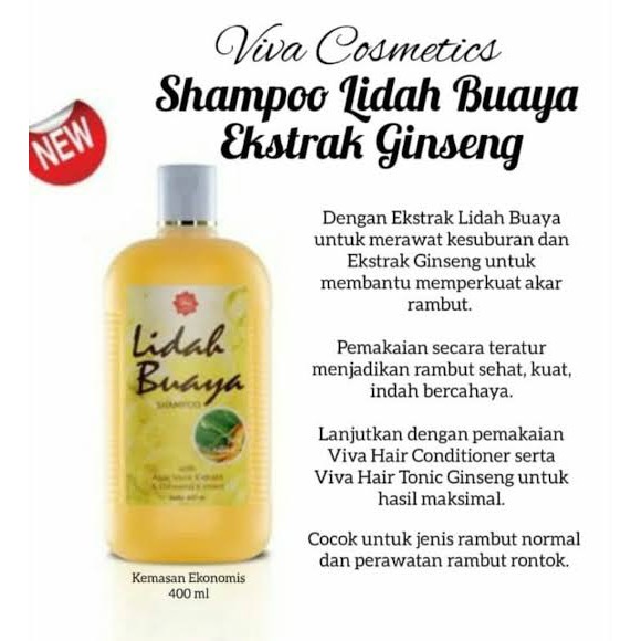 VIVA Shampoo Lidah Buaya Urang Aring 400ml [BPOM]