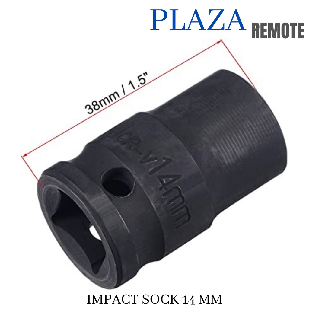 Adapter Sock Universal 4 CM 8 - 21mm 1/2 Gator Grip Fleksibel Konektor Kunci Shock Sok Serbaguna Socket Kunci