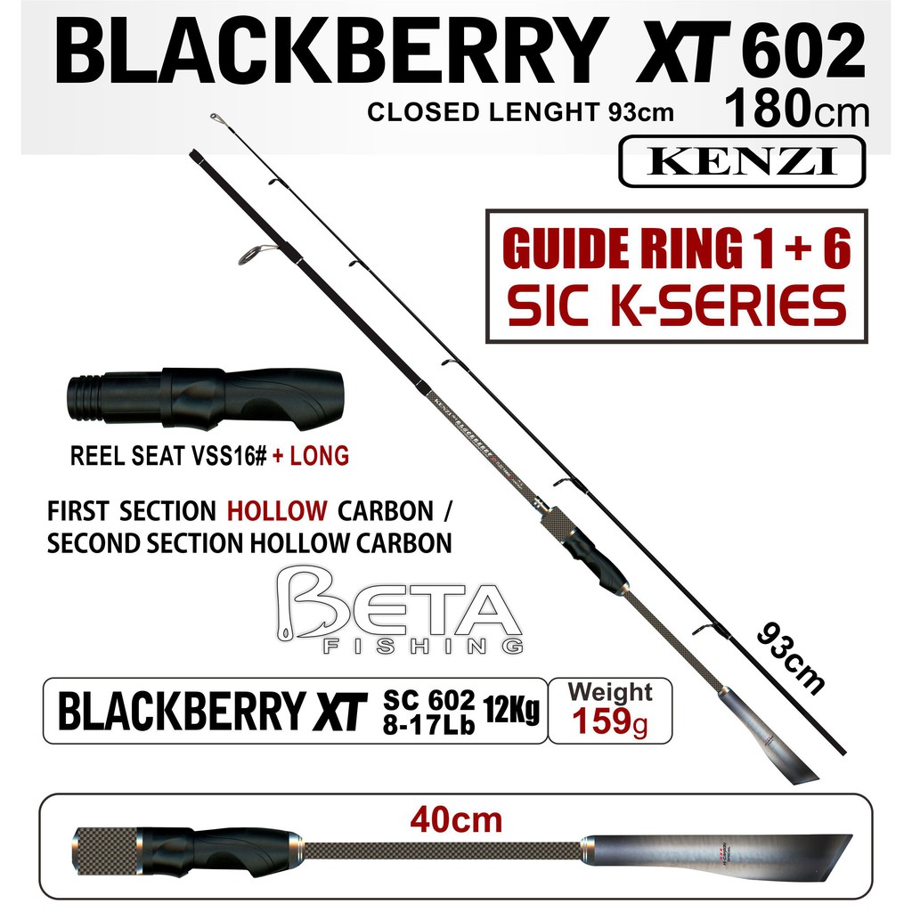 ROD JORAN KENZI BLACK BERRY XT 8-17 LB