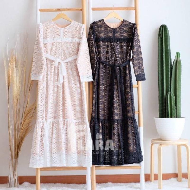 Sherly Dress Brukat/ Dress Brukat/ Dress Kekinian