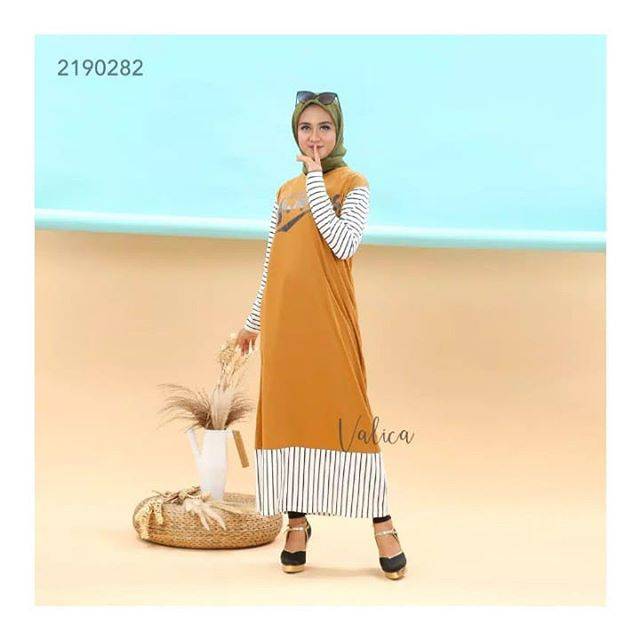 Grosir 35rb/pc (35rb x 6pc = 210rb) 2190282 gamis kombi salur