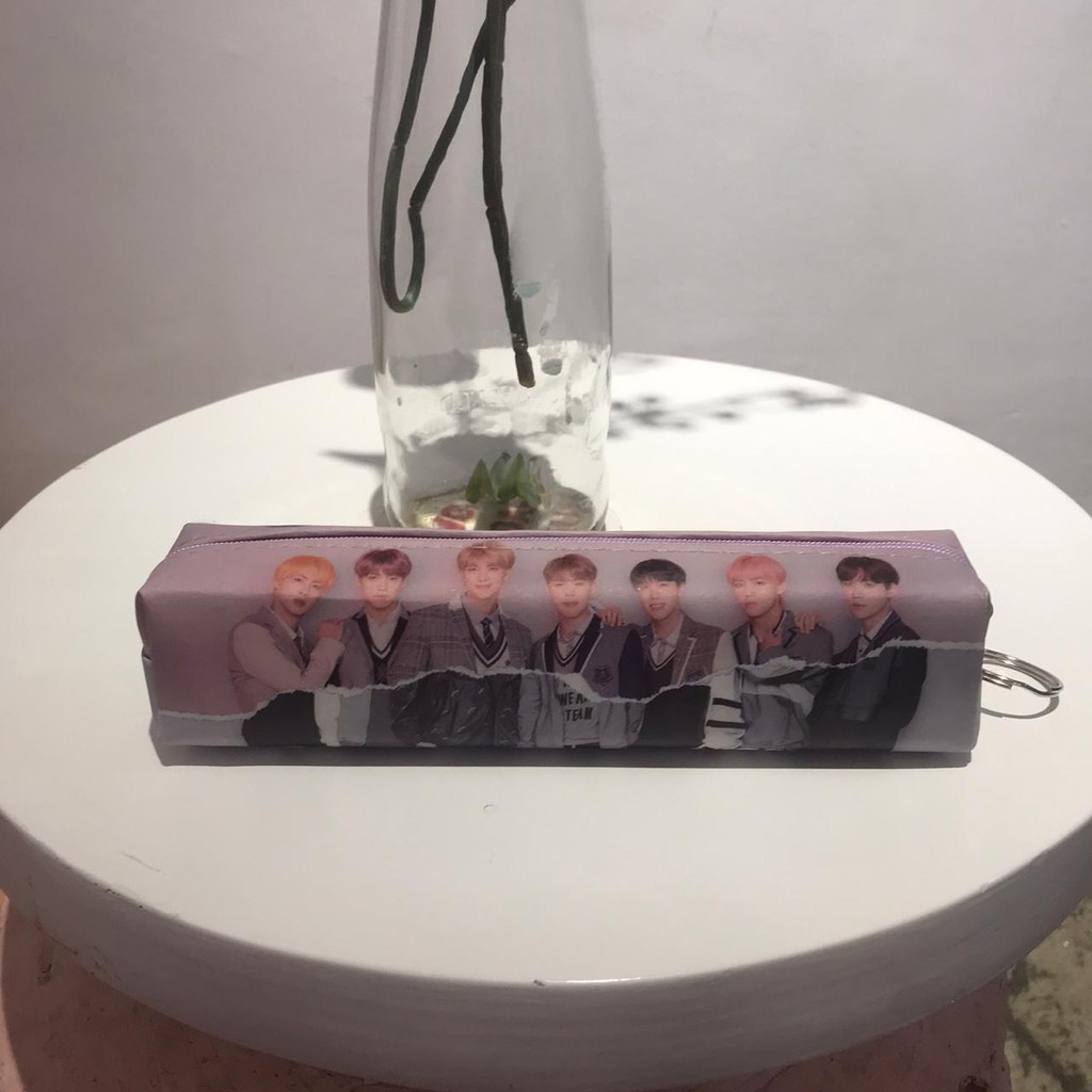 KOTAK PENSIL BTS 1 SET ISI 6 PCS TEMPAT PENSIL BANGTANBOYS ARMY IMPORT TERMURAH READY GROSIR DAN COD