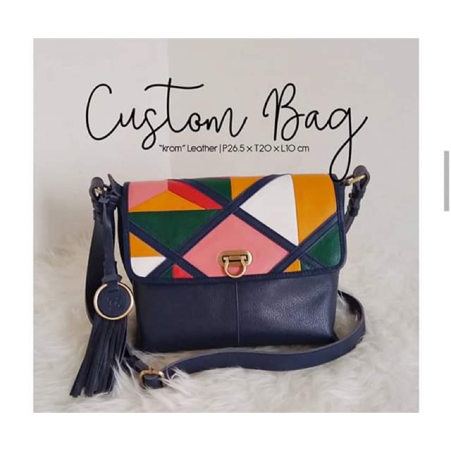 Zola Leather - Custom Bag Navy