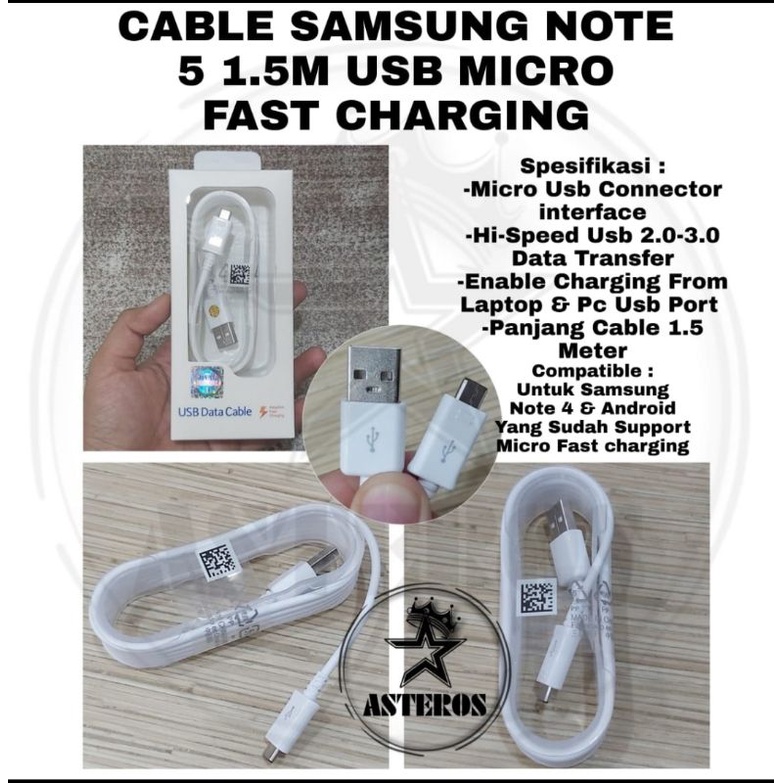 Kabel Data Samsung Original 100% Fast Charging Micro USB