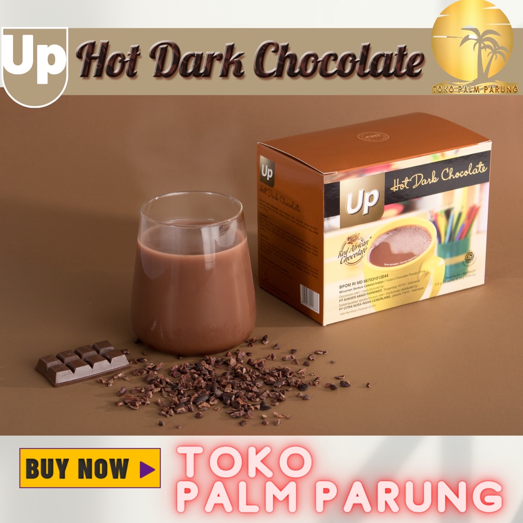 CNI UP Hot Dark Chocolate Minuman Coklat Sehat Nikmat Stamina Terjaga Selalu 15 Sachet X 25gr