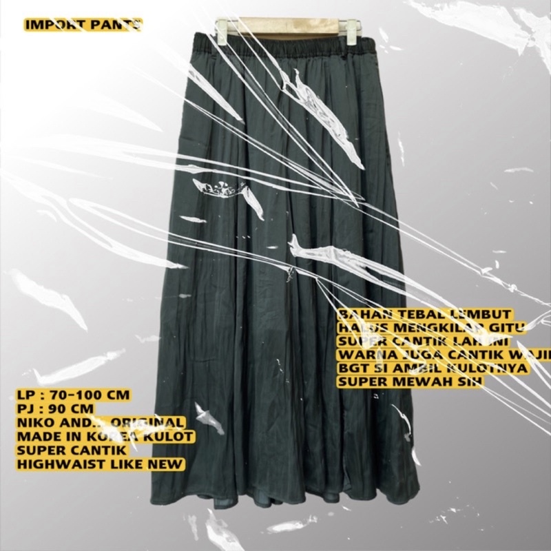 NIKO AND… ORIGINAL/NIKO AND/KULOT SUPER PREMIUM/SUPER KULOT/HW KULOT PANTS/BRANDED KULOT/KOREAN KULO