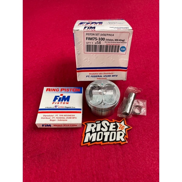 PISTON FIM 58 PEN 14 MX KING VIXION