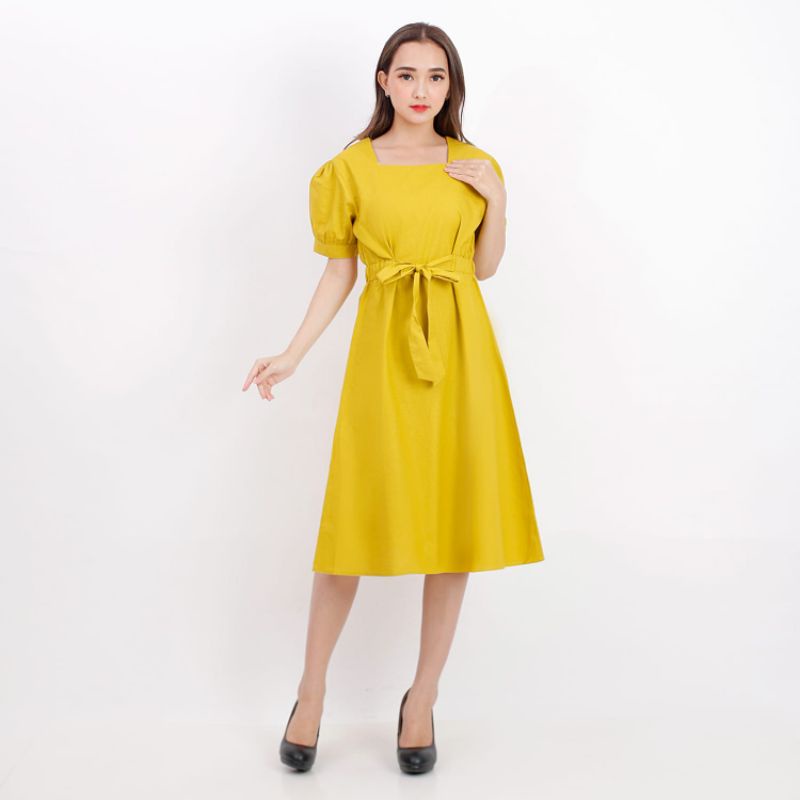 Dress Fashion BV RD-07/ Dress Polos Wanita Midi