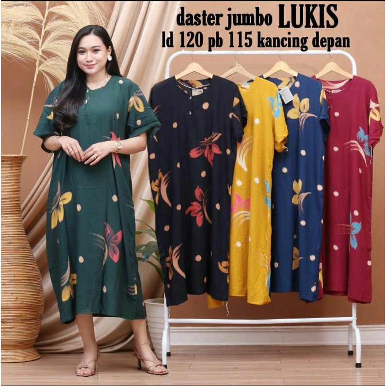 Daster jumbo lukis ranting grosir baju murah wanita