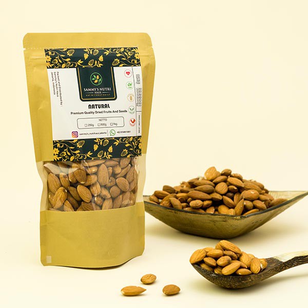 

250GM STANDARD ALMONDS CALIFORNIA NATURAL & ROASTED