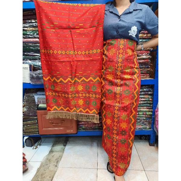 songket Mesin motif Tapanuli selatan