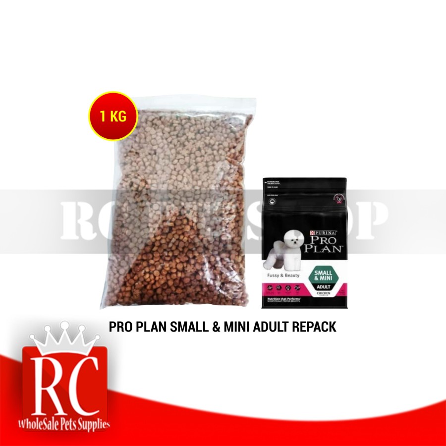 Makanan Anjing Pro Plan Dog Fussy &amp; Beauty Adult Small Mini Repacking