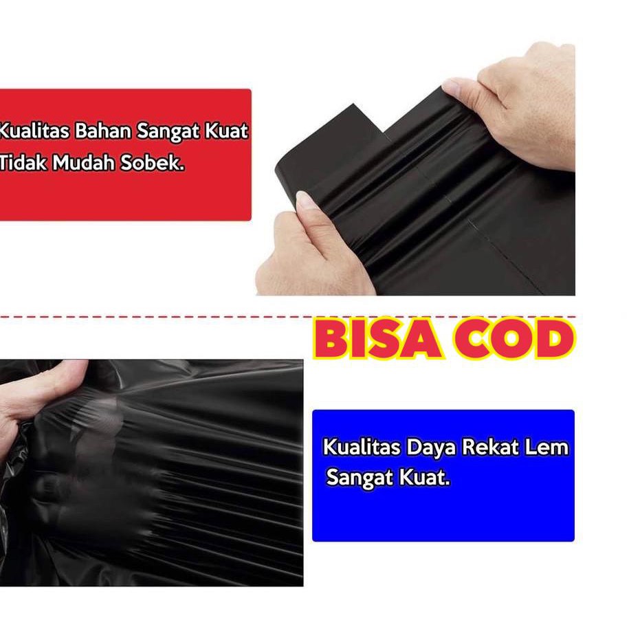 

Plastik Polymailer 30 x 40 Hitam 1 lembar , Plastik packing paket onlineshop peking
