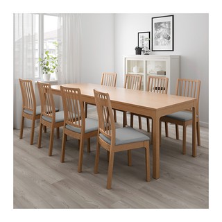 EKEDALEN Kursi kayu oak orrsta abu abu muda 43x51x95 cm EKEDALEN Kursi kayu oak orrsta abu abu muda 43x51x95 cm