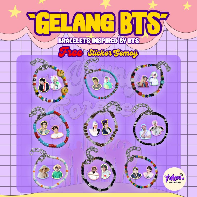 Bangtan Bracelets / Gelang Bangtan / inspired by Bangtan