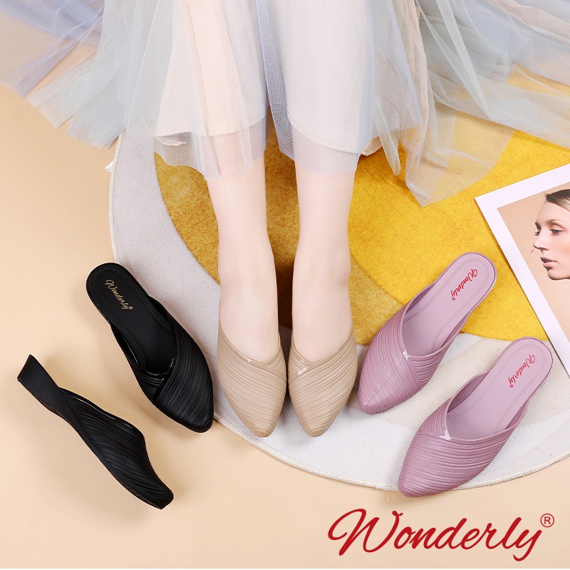 SEPATU SLIP ON/SELOP WANITA WONDERLY A192-2