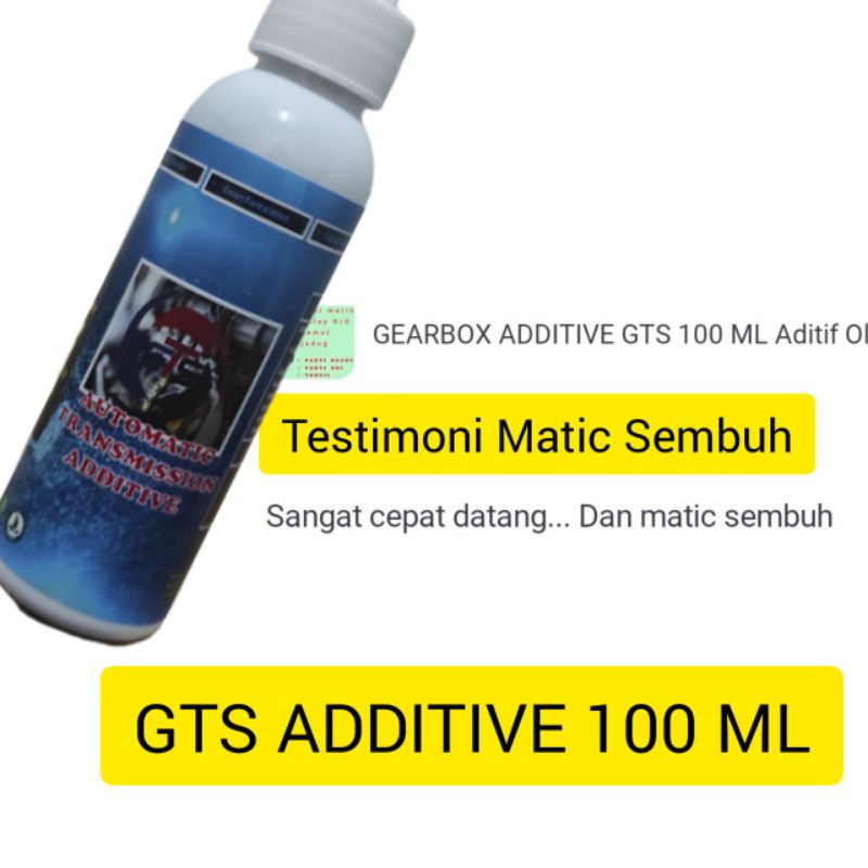 GTS AUTOMATIC TRANSMISSION ADDITIVE 100 ML ADITIF OLI TRANSMISI GEARBOX MATIC MENCEGAH OVERHOUL