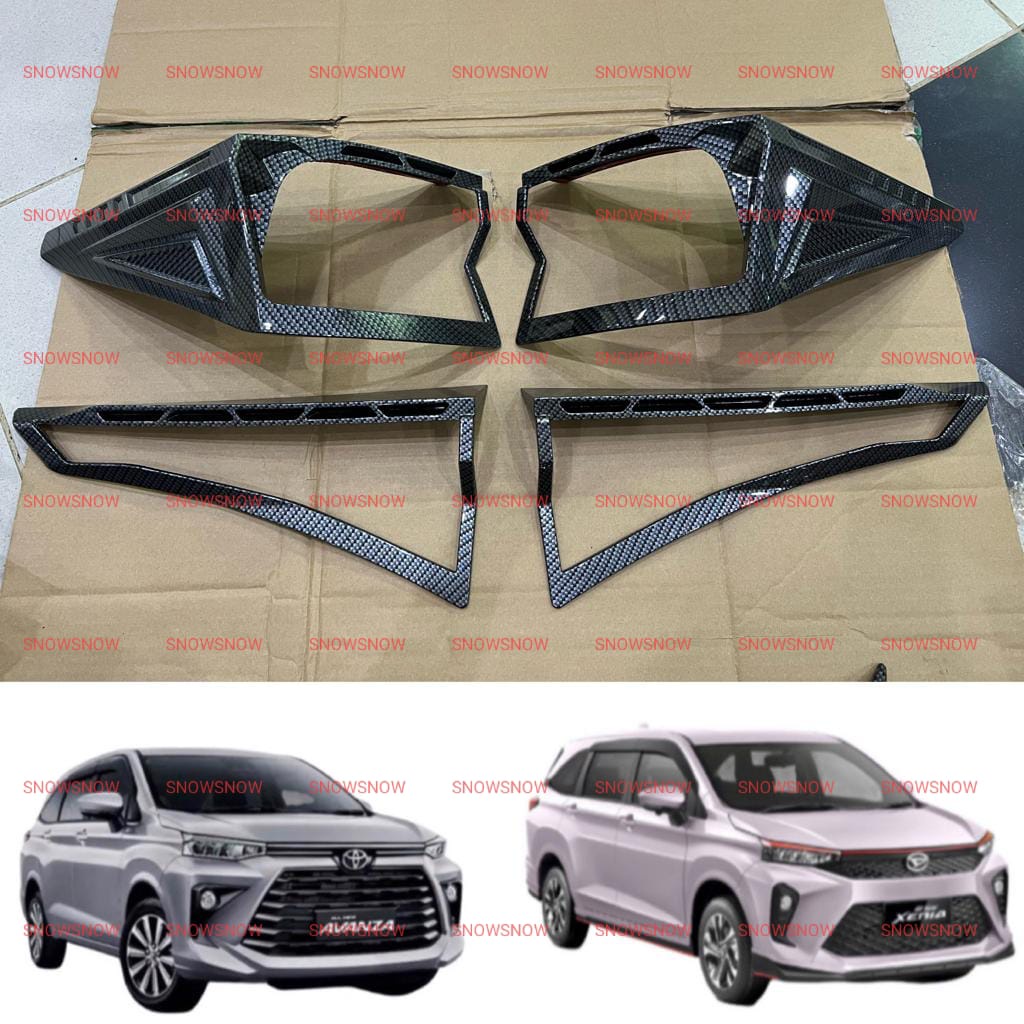 Garnish Lampu Belakang Avanza Xenia 2021 2022 UP Carbon