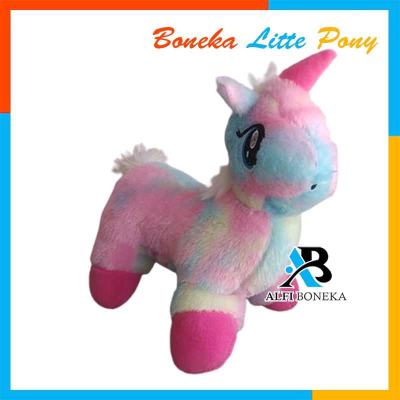 Boneka Litte Poni Raimbow - Boneka Kuda Poni warna warni 25cm