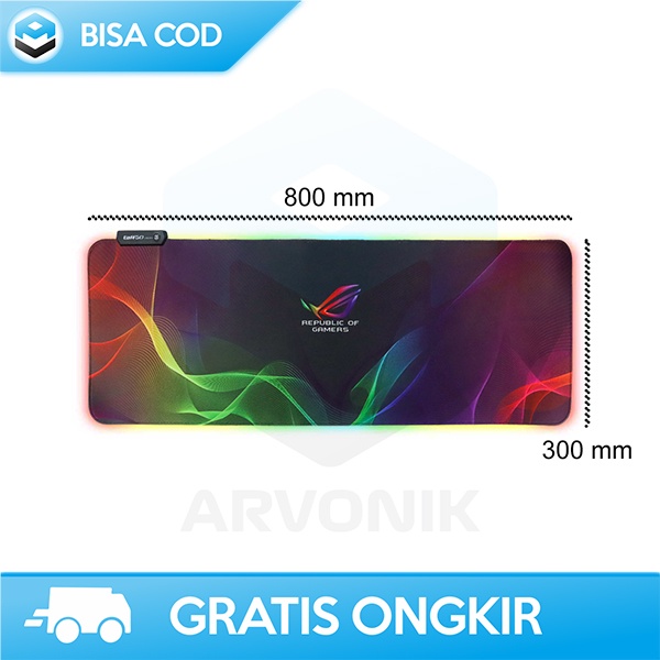 MOUSE PAD GAMING MULTI COLOR LED RGB TAFFGO ASUS RGB USB ULTRA SMOOTH