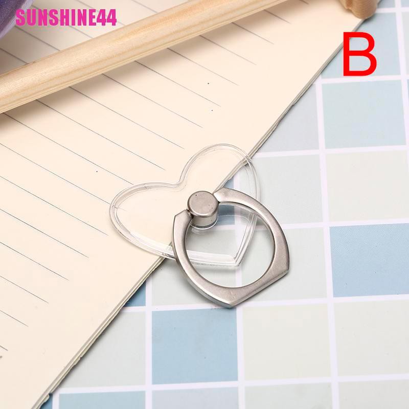 (SUN44) 1pc ring stand holder Transparan Untuk Handphone