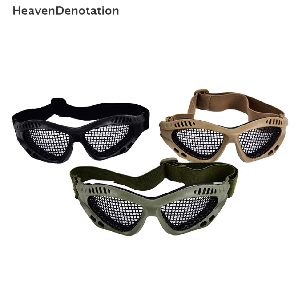 Kacamata Goggle Pelindung Mata Bahan Metal Mesh Untuk Paintball / Berburu / Airsoft